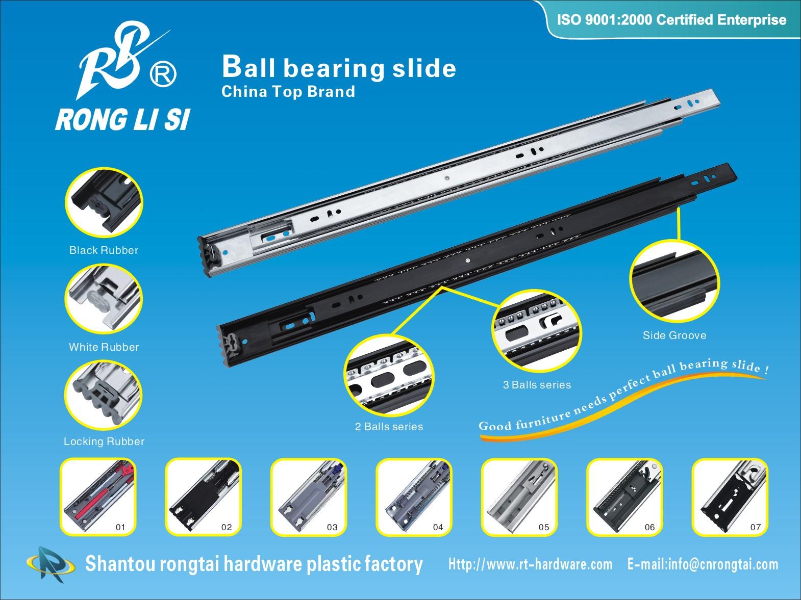telescopic channel,slide,full extension ball bearing slideball bearing slide