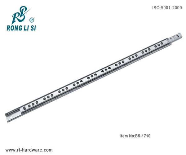 drawer slide17mm 2-folds ball bearing kitchen drawer slide