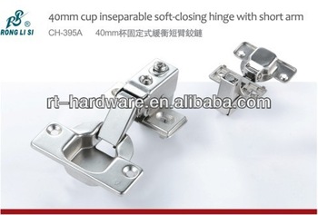 soft-closing hinge 40 mm cup soft-closing hinge with short arm 
